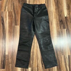Vintage Jaclyn Smith Classic Genuine Leather Pants Size 10